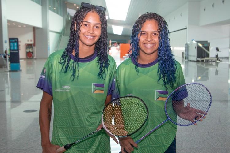 Irmãs embarcam em busca de medalhas nos Jogos Escolares da Juventude, em Aracaju