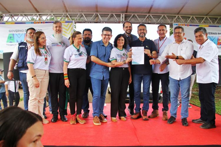 Governador Clécio Luís e ministra Nísia Trindade lançam obra para construir o 1º Centro Transfronteiriço de Vigilância em Saúde do país