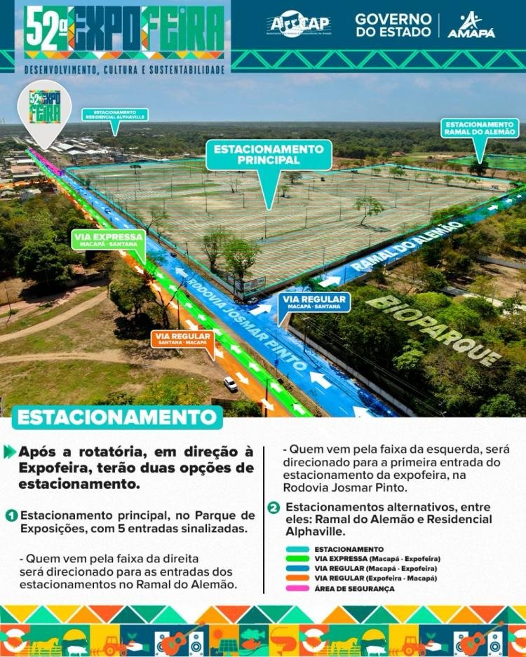 Aplicativo e mapa trazem interatividade e respostas às dúvidas da 52ª Expofeira do Amapá