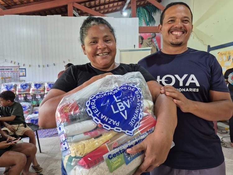 Famílias do Amapá recebem doações da campanha emergencial da LBV