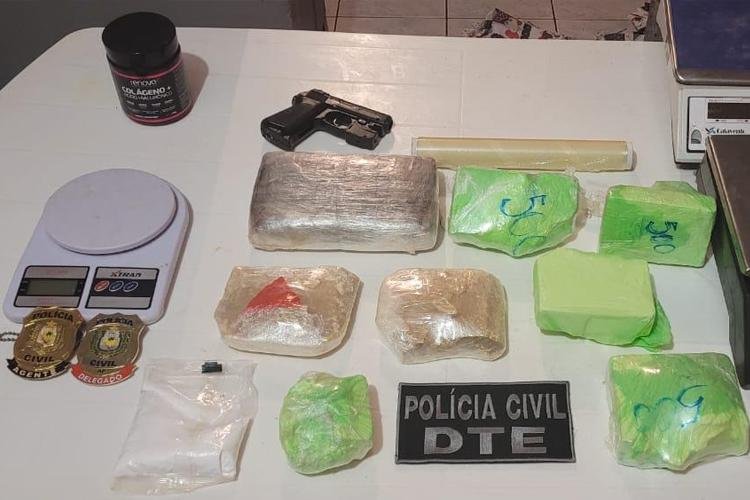 INDIVÍDUO É PEGO EM FLAGRANTE COM COCAÍNA E CRACK NO NOVO HORIZONTE