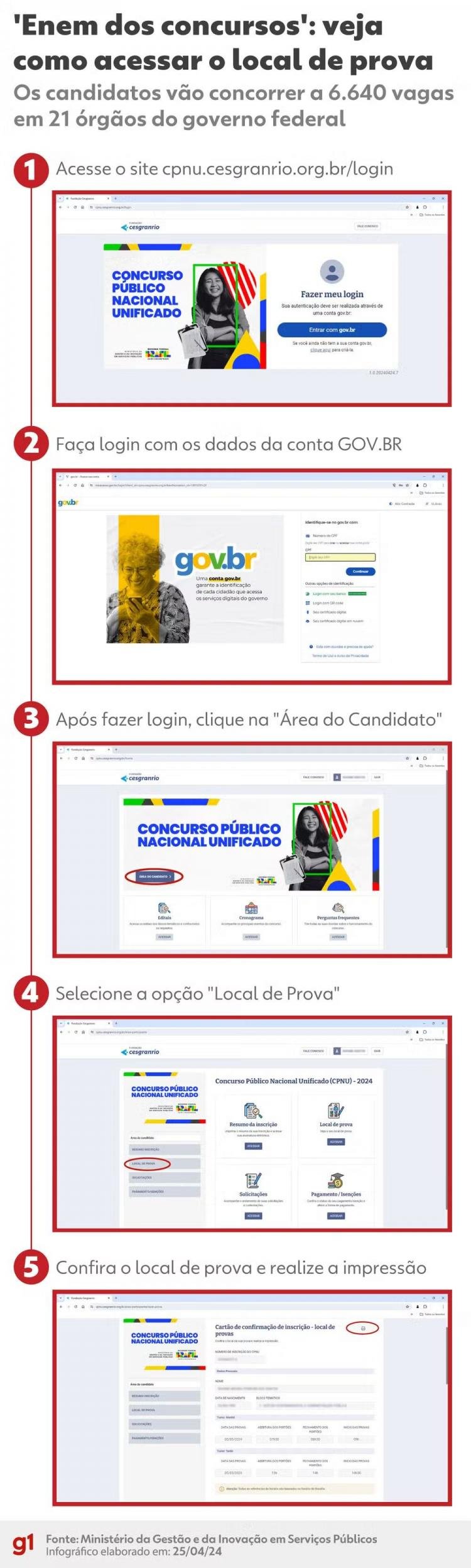 Candidatos devem conferir os novos locais de prova do "Enem dos Concursos"