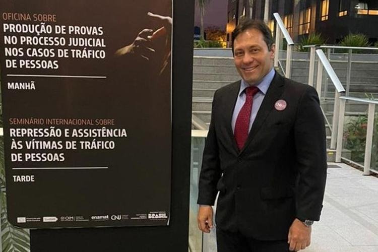 Presidente do TRE Amapá participa de seminário internacional no CNJ para aprimorar o enfrentamento do tráfico de pessoas