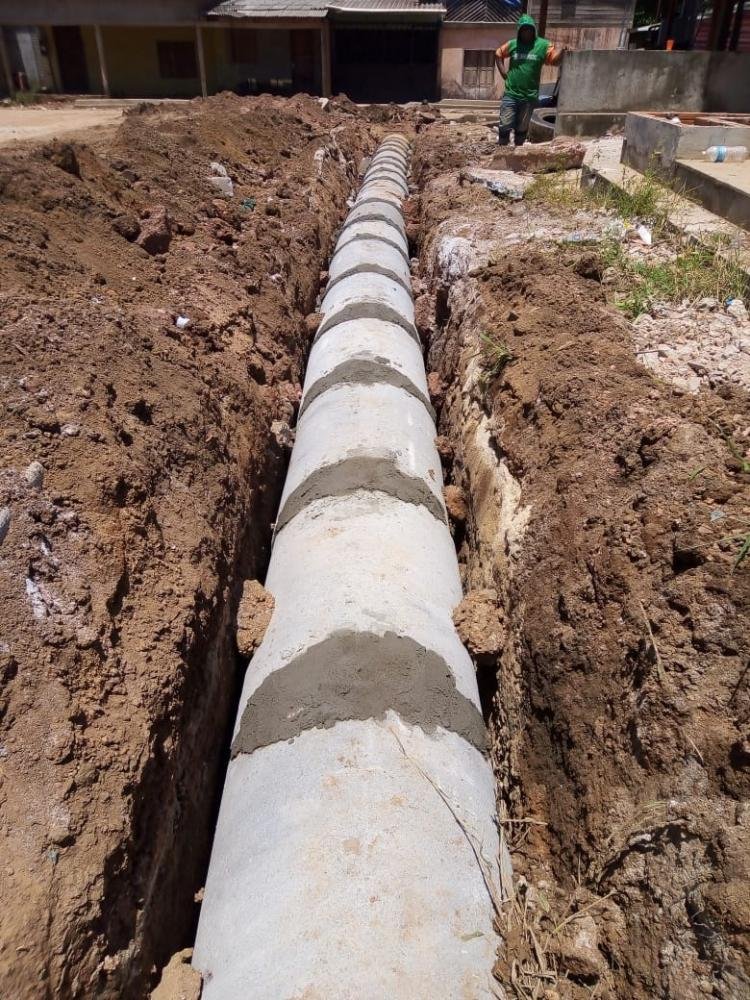 Com 80% dos serviços concluídos, obras de drenagem na Avenida das Nações estão quase prontas
