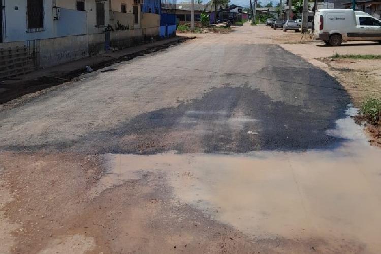 MP-AP recomenda suspensão imediata de obras irregulares de asfaltamento e drenagem em Santana
