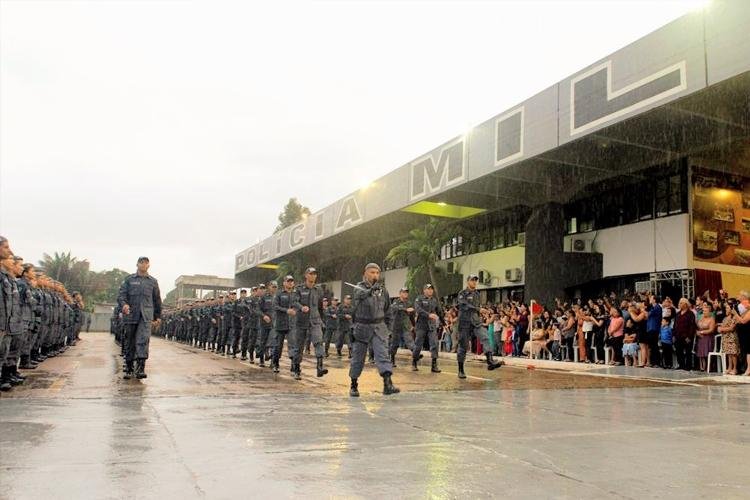 Amapá tem segurança reforçada com formatura de 281 soldados da Polícia Militar