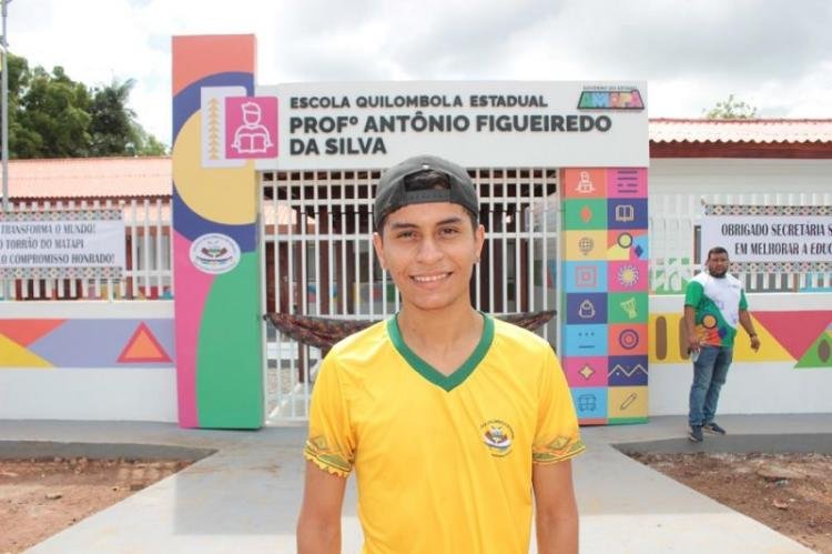 "Vamos ter mais conforto para estudar", diz aluno sobre reforma da Escola Quilombola Estadual Antônio Figueiredo, em Macapá