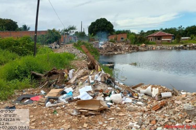 MP-AP apura crime ambiental em área de proteção nas margens do Igarapé da Fortaleza e notifica envolvidos