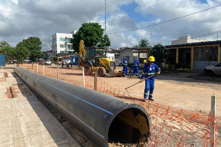 CSA realiza nova intervenção na Rua Claudomiro de Moraes para avanço das obras da nova adutora