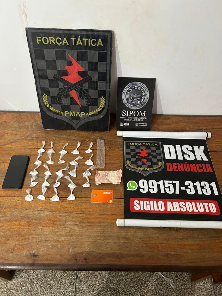 Força Tática prende dois traficantes em ações distintas durante patrulhamento em Macapá