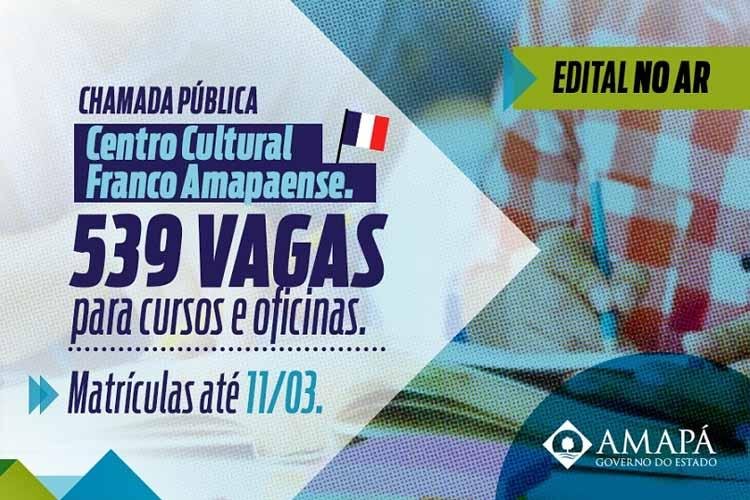 Centro Franco Amapaense oferta mais de 500 vagas para cursos de formação inicial