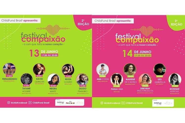 Compaixão continua no repertório de festival musical online