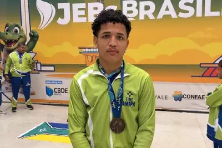 Time Amapá conquista mais três medalhas de bronze nos Jogos Escolares Brasileiros, em Brasília