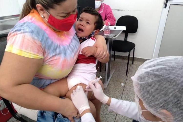 Dia D de multivacinação imuniza mais de 25 mil crianças