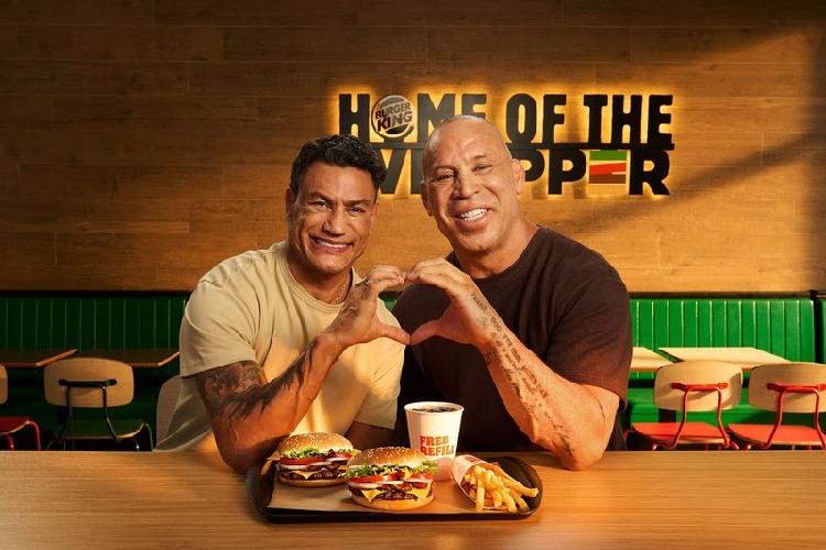  Burger King® faz o impossível e reúne Popó e Wanderlei Silva em nova campanha: 