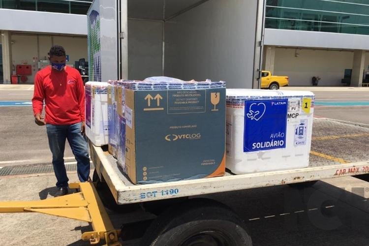 Amapá recebe novo lote com 26.130 doses de vacinas contra covid-19
