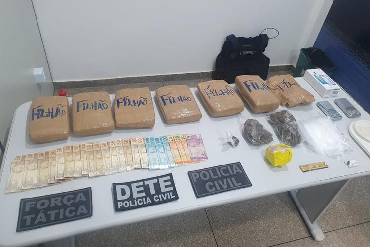 Ação conjunta da DETE/PC e Batalhão de Força Tática resulta na apreensão de 7kg de drogas na Zona Sul 