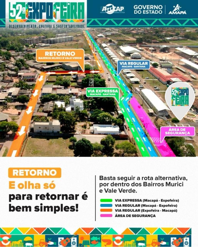 Aplicativo e mapa trazem interatividade e respostas às dúvidas da 52ª Expofeira do Amapá