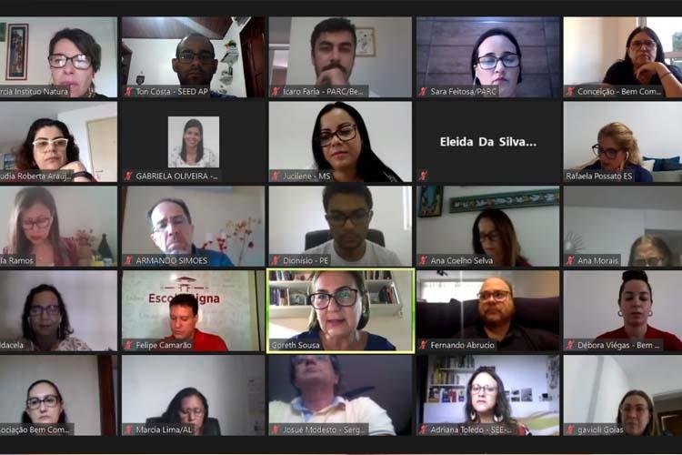 Iniciativas educacionais do Amapá são apresentadas em reunião virtual sobre colaboração na alfabetização