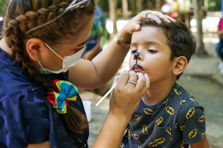 Brincadeiras, passeio e diversão marcam Dia das Crianças no Bioparque