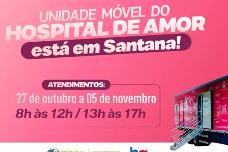 Santana recebe unidade móvel do Hospital de Amor com oferta de exames de mamografia e PCCU