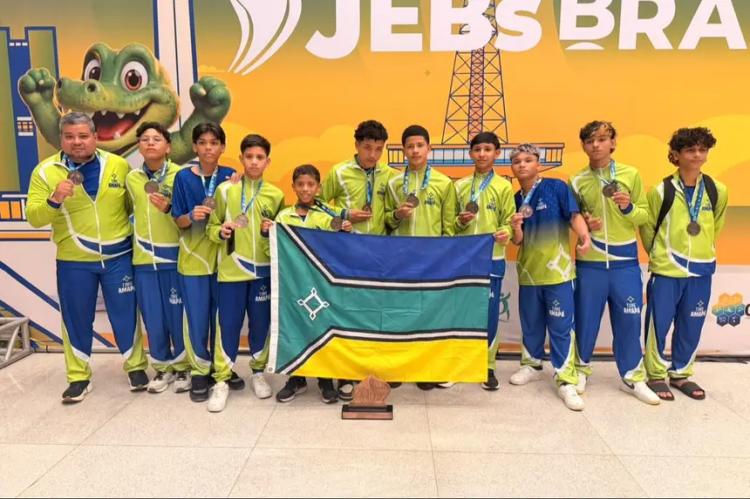 Time Amapá conquista mais três medalhas de bronze nos Jogos Escolares Brasileiros, em Brasília