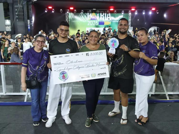 AVT é a grande campeã do segundo dia do VII Festival Estadual de Bandas e Fanfarras do Amapá, na categoria Marcial