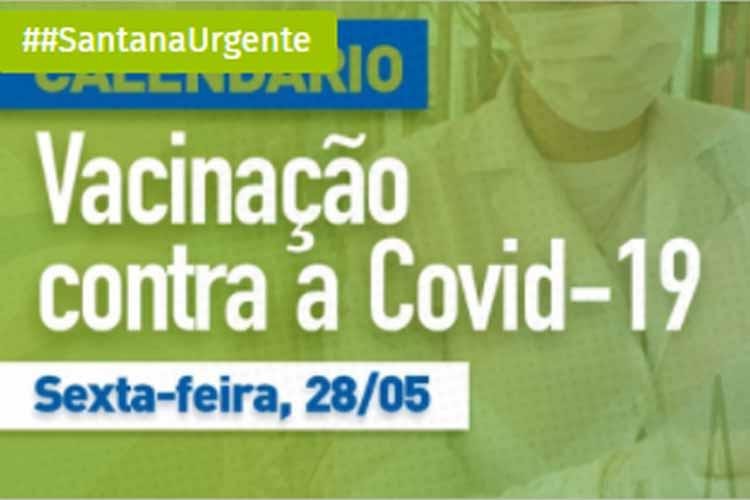 Veja quem pode se vacinar contra Covid-19 em Santana nesta sexta-feira, 28