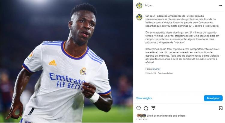 Associação de apoio a atletas profissionais realiza ato contra o racismo em partida do Amapazão