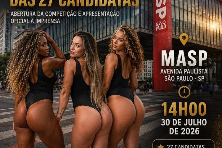 Sósias de celebridades, indígena e boiadeira estão entre as candidatas apresentadas pelo Miss Bumbum na Avenida Paulista