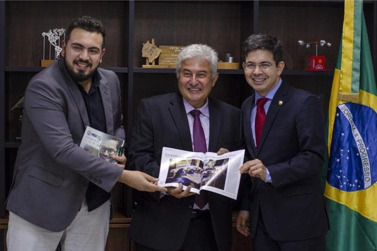 Randolfe e ministro astronauta Marcos Pontes tratam de tecnologia e inovação no Amapá