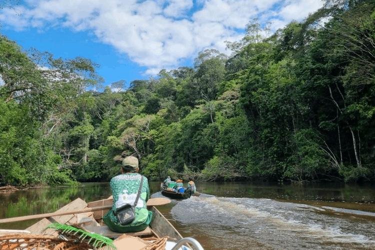 4ª expedição de monitoramento da biodiversidade na Reserva Iratapuru, em Laranjal do Jari