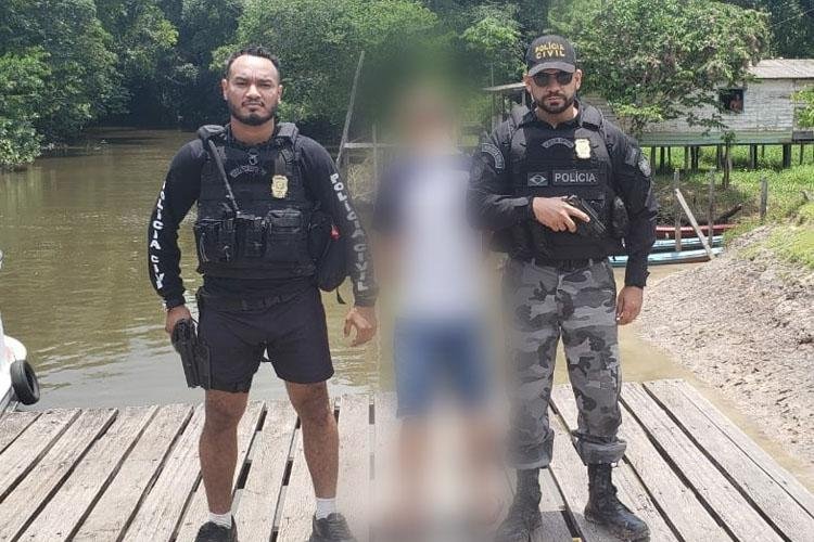 EM VITÓRIA DO JARI, POLÍCIA CIVIL PRENDE HOMEM QUE CONVIVIA MARITALMENTE COM UMA CRIANÇA DE 11 ANOS DE IDADE