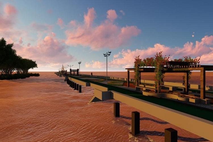 Deck do Curiaú e do Píer do Santa Inês passam por obra de revitalização