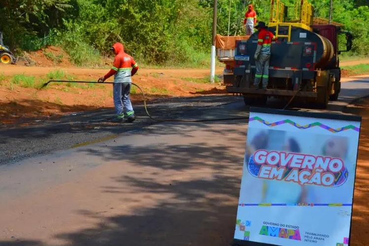 Asfalto novo: Governo do Amapá garante melhor mobilidade urbana para população de sete municípios