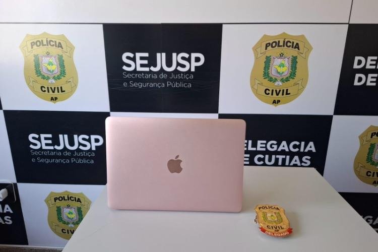 Em Macapá, Polícia Civil cumpre mandado de busca e apreensão domiciliar e recupera notebook furtado