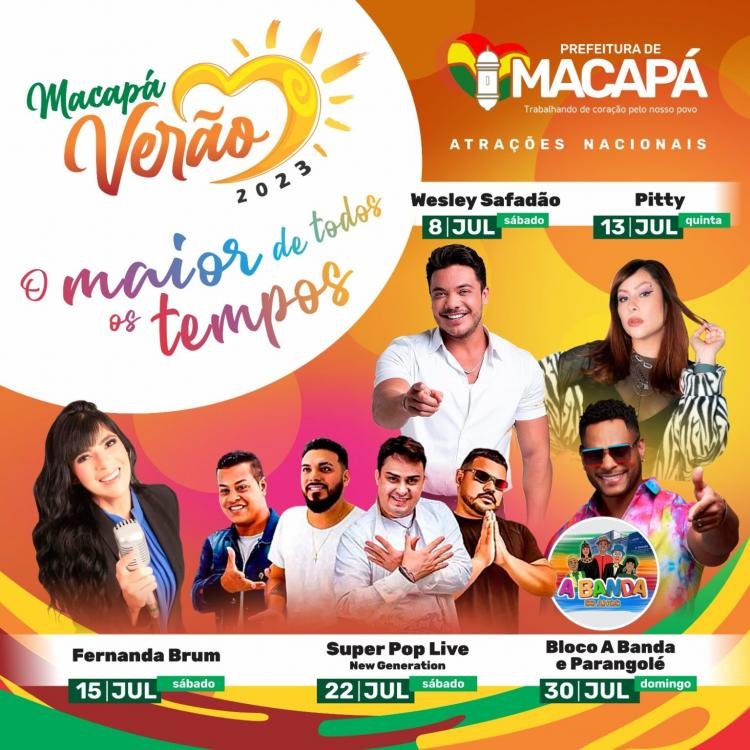 Macapá Verão 2023 promete agitar a cidade com shows de grandes artistas