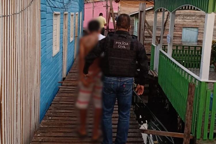 EM MACAPÁ, POLÍCIA CIVIL PRENDE FORAGIDO DA JUSTIÇA DO ESTADO DO PARÁ QUE ESTUPROU A PRÓPRIA FILHA