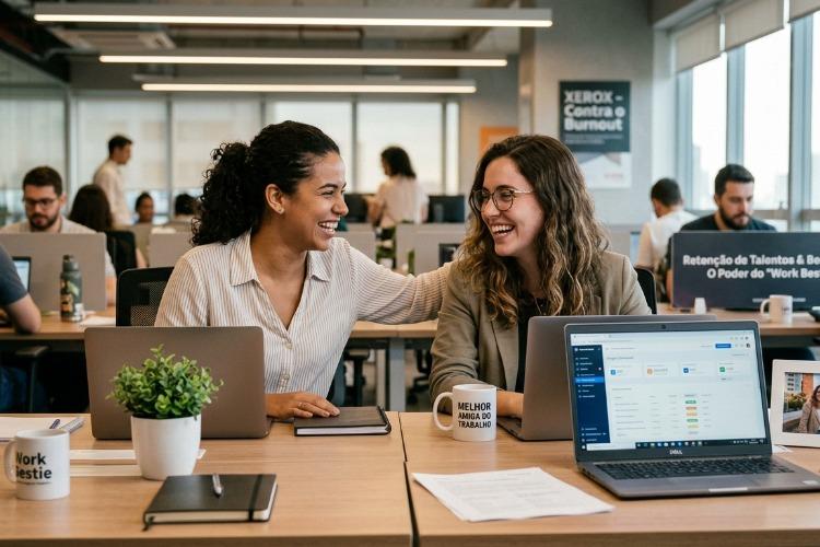 O poder do 'Work Bestie': Por que ter um melhor amigo no trabalho é a maior arma das empresas contra o Burnout