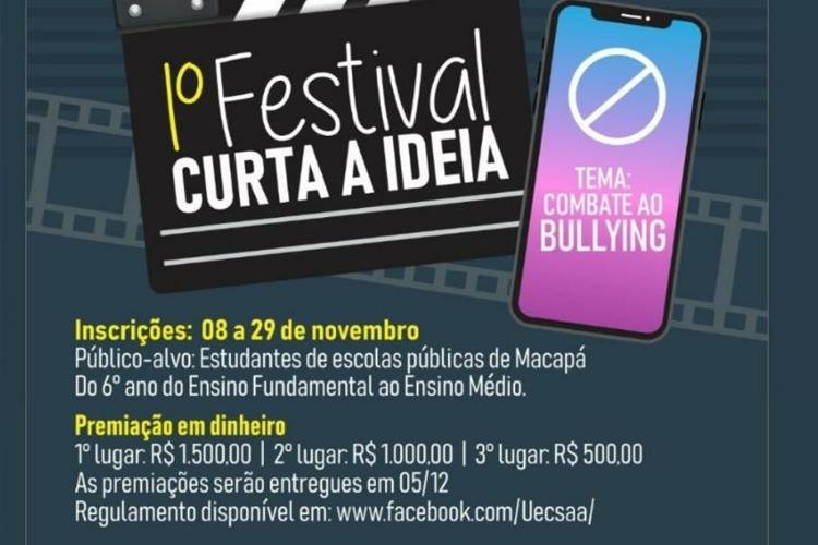 Estudantes de escolas públicas podem participar de festival de curta-metragem