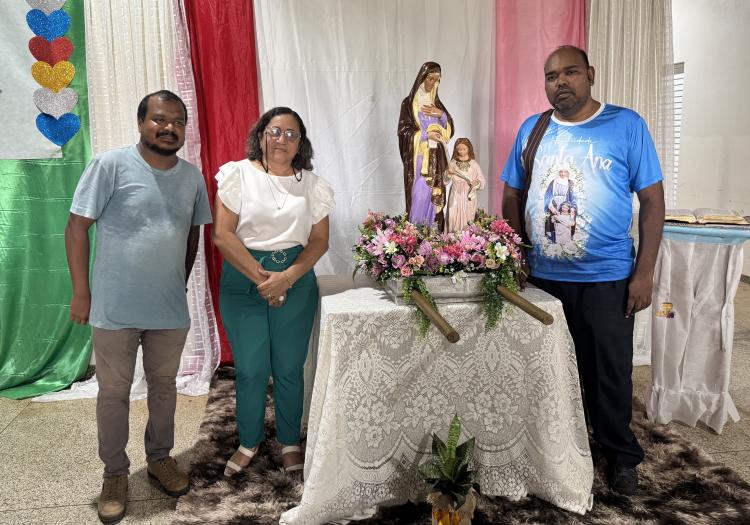 Peregrinação de Sant’Ana leva fé e esperança ao Centro do Idoso em Santana