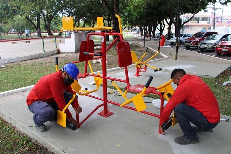MACAPÁ GANHA CINCO NOVAS ACADEMIAS AO AR LIVRE