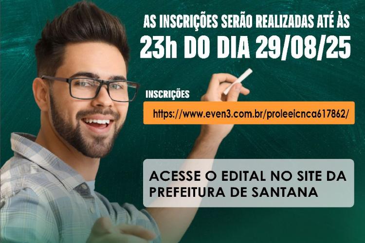 Prefeitura de Santana publica edital de Processo Seletivo para Formador Municipal