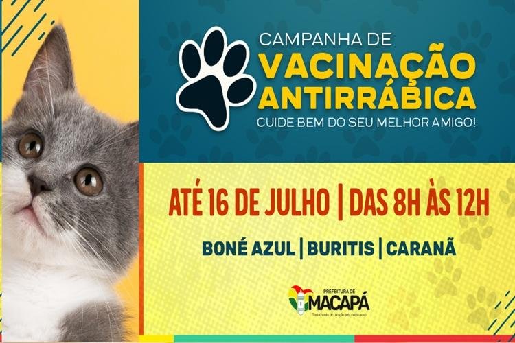 VACINAÇÃO ANTIRRÁBICA CHEGA ÀS COMUNIDADES BURITIS, CARANÃ E BONÉ AZUL