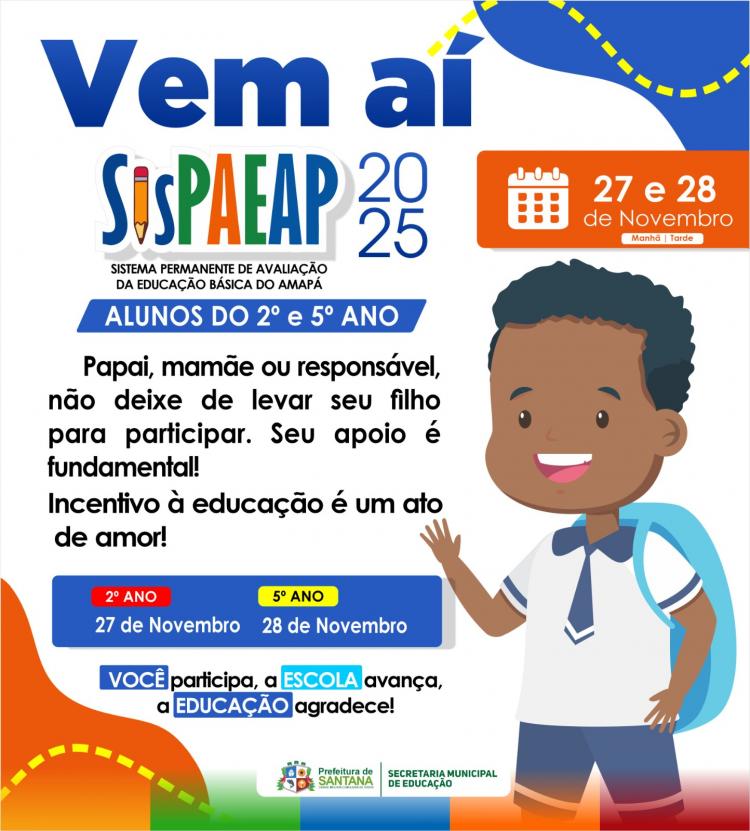 Prefeitura de Santana realiza aplicação do SISPAEAP nas escolas municipais