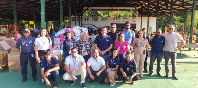 Com filmes e teatro, 660 alunos se divertem no encerramento da Semana das Crianças da Escola Estadual Nelita Dias, em Macapá