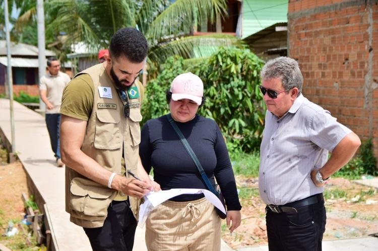 Técnicos do Programa Calha Norte visitam obras executadas pela Prefeitura de Santana