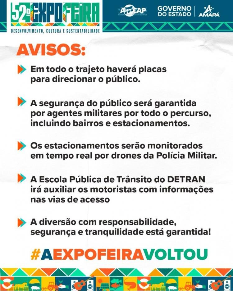Aplicativo e mapa trazem interatividade e respostas às dúvidas da 52ª Expofeira do Amapá
