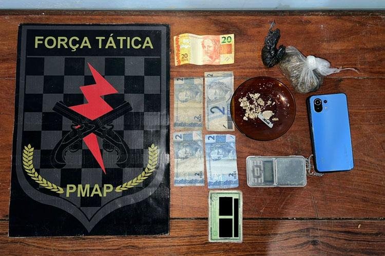 Mulher é presa por suposta venda de drogas no bairro Novo Horizonte em Macapá