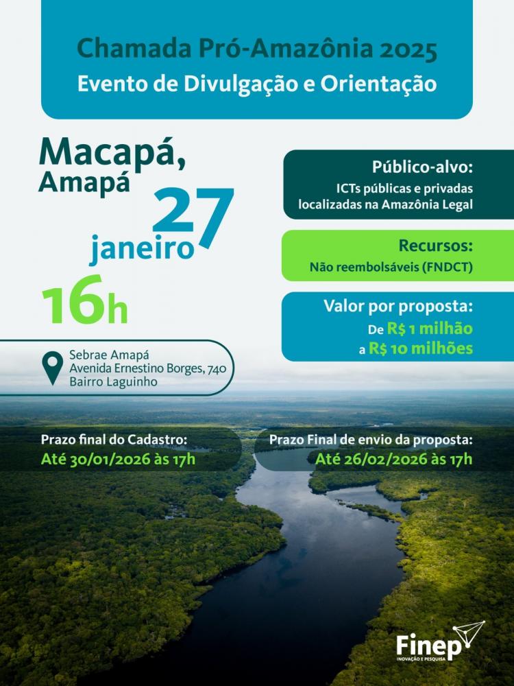 Finep promove agenda Pró-Amazônia em Macapá